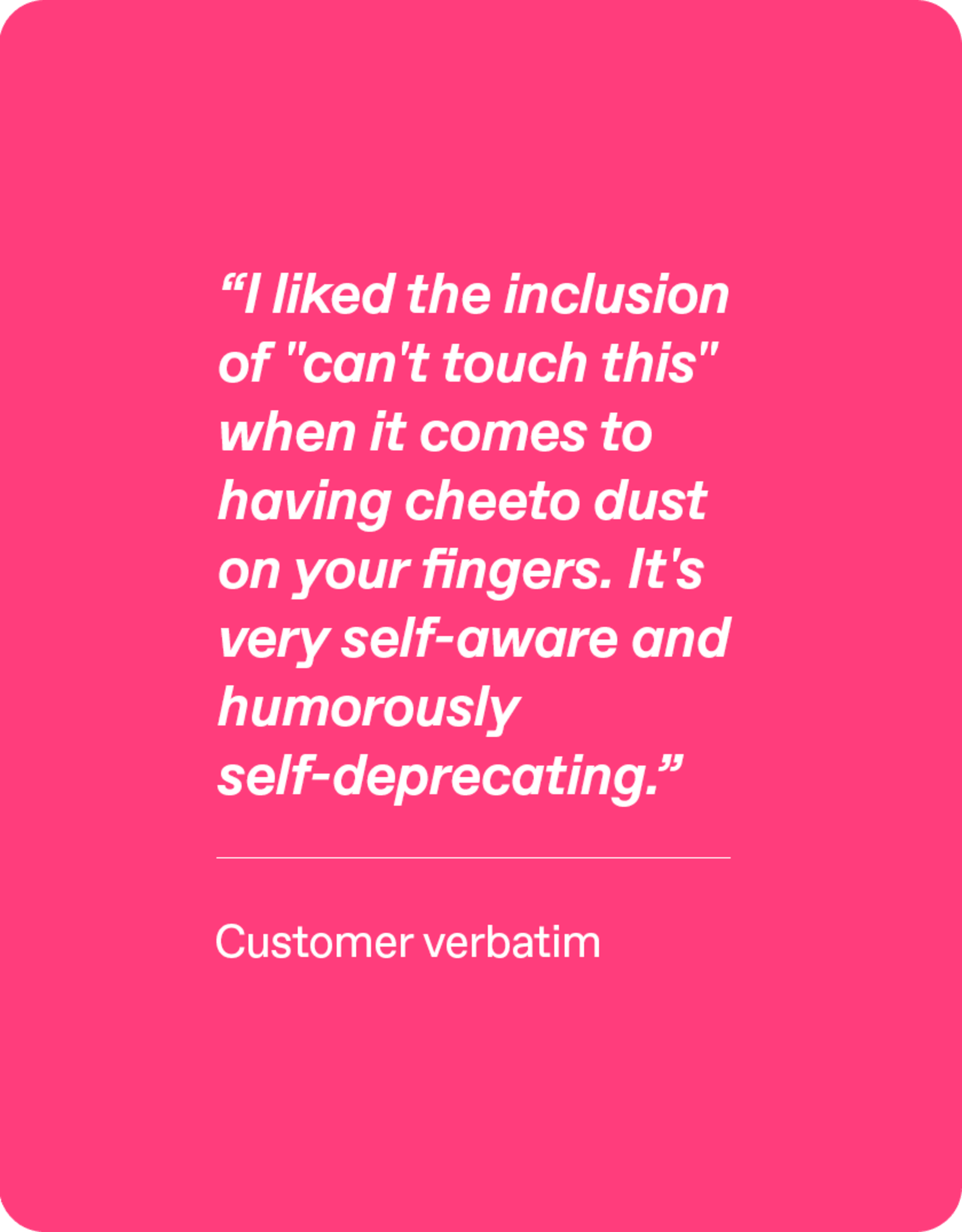 verbatim