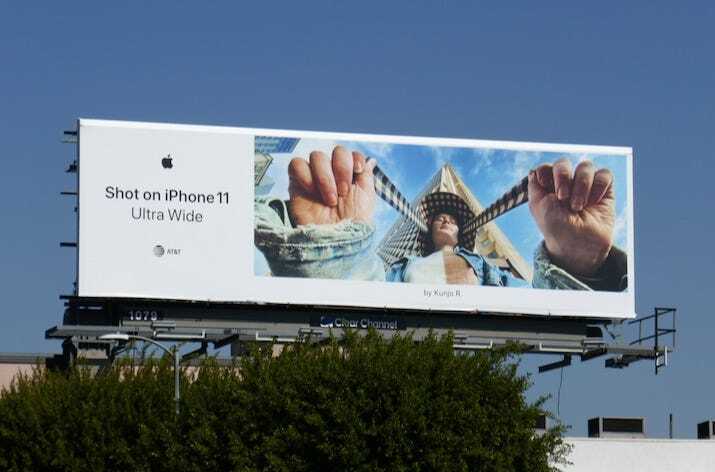 Apple Shot on iPhone campaign billboard