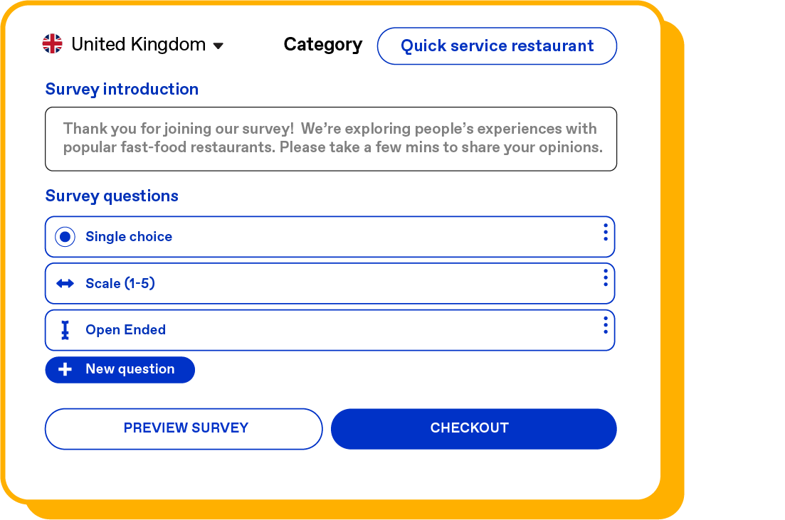 Split / Ask anything / Survey questions