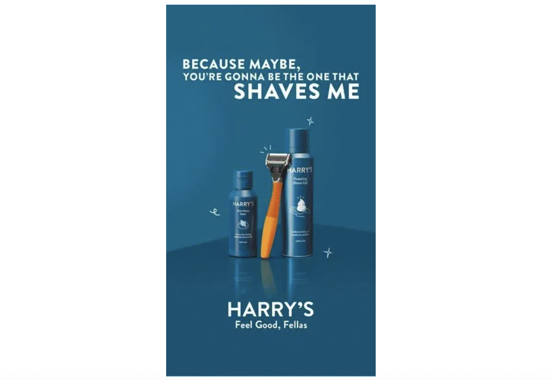 Harry's shave club static ad