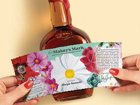 Maker-s Mark custom bottles for Women-s History Month