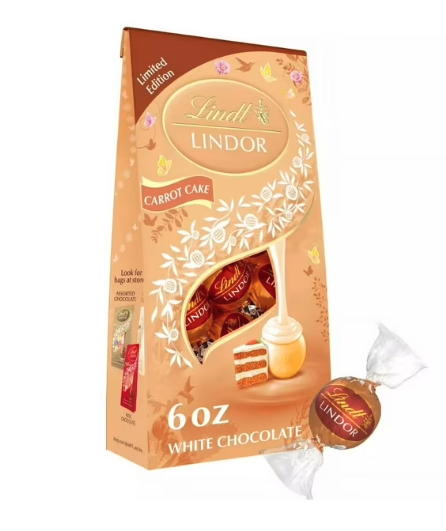 Lindt Lindor Carrot Cake truffles bag 