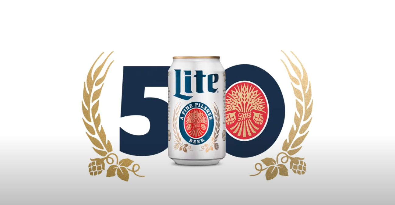 Miller Lite 50 years campaign image 