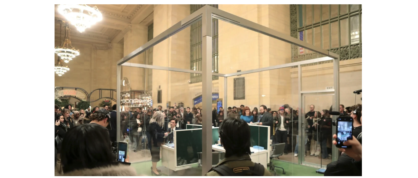 Severence office pop up NYC grand central