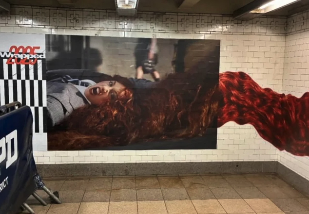 Spotify Wrapped Chappell Roan installation NYC subway