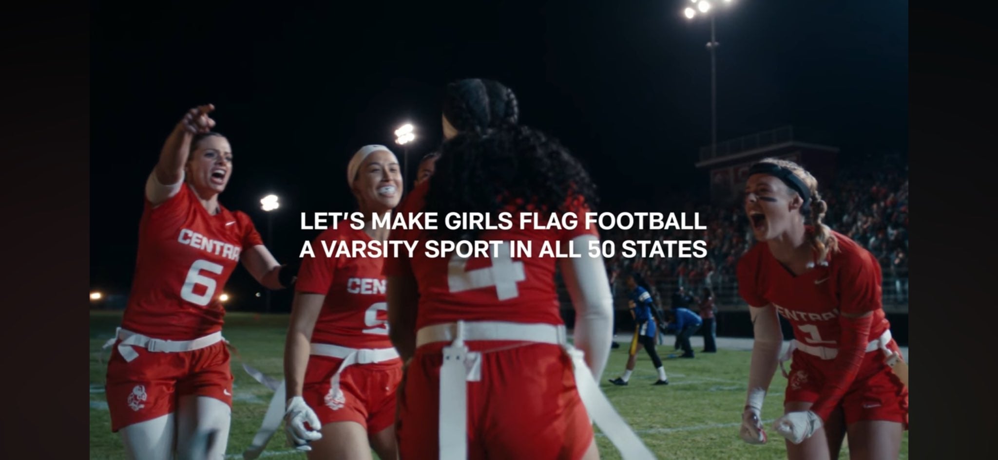 NFL Flag 50 message shot