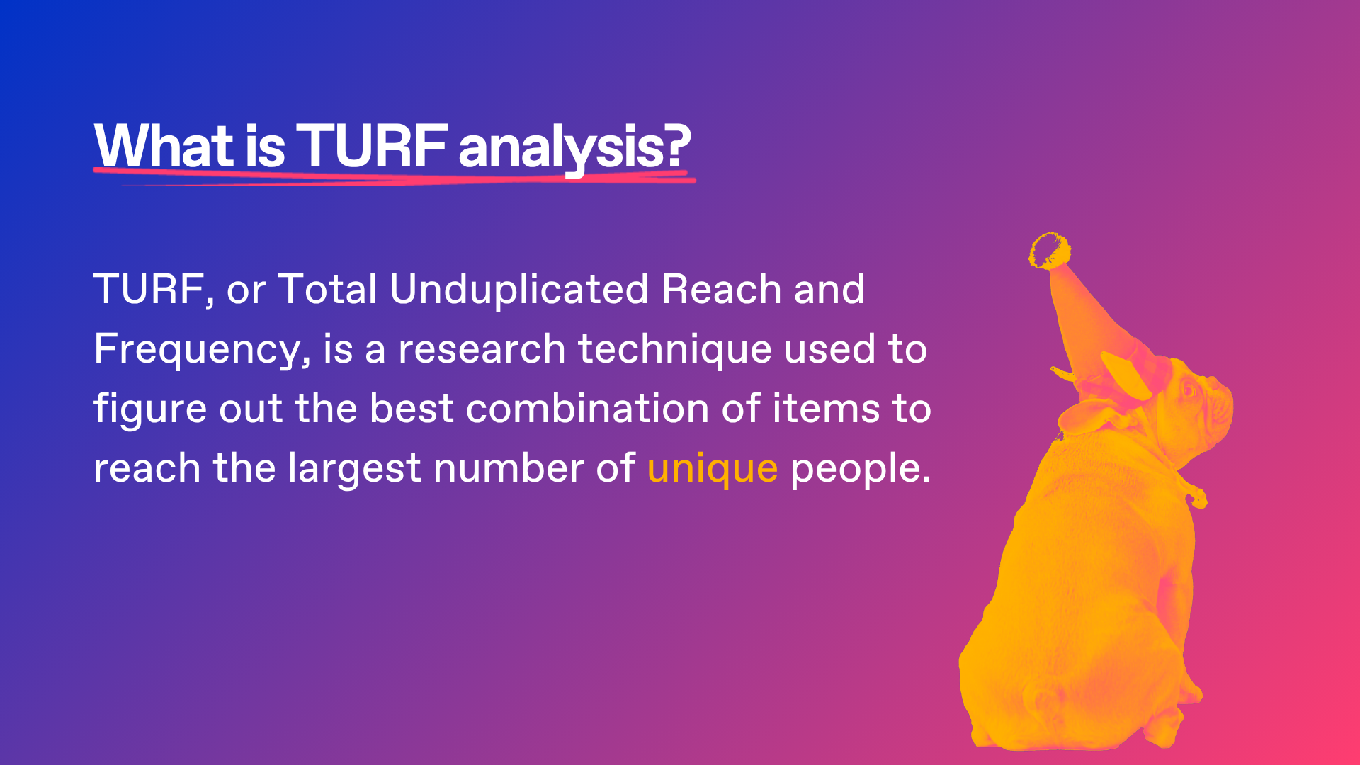 Image explain what is TURF analysis